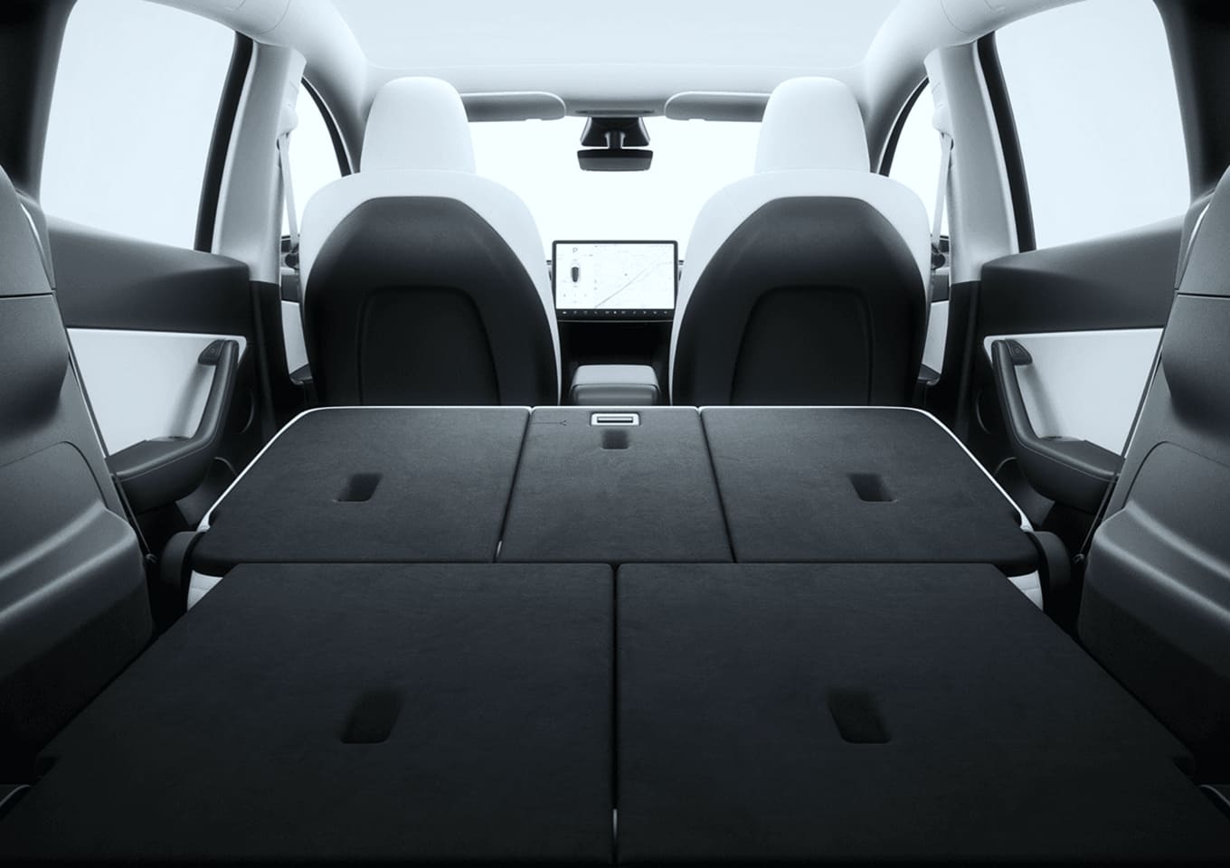Tesla Model X front view – luxury electric SUV available with Moniic